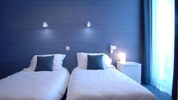 Literie de qualité supérieure, bureau, chambres insonorisées