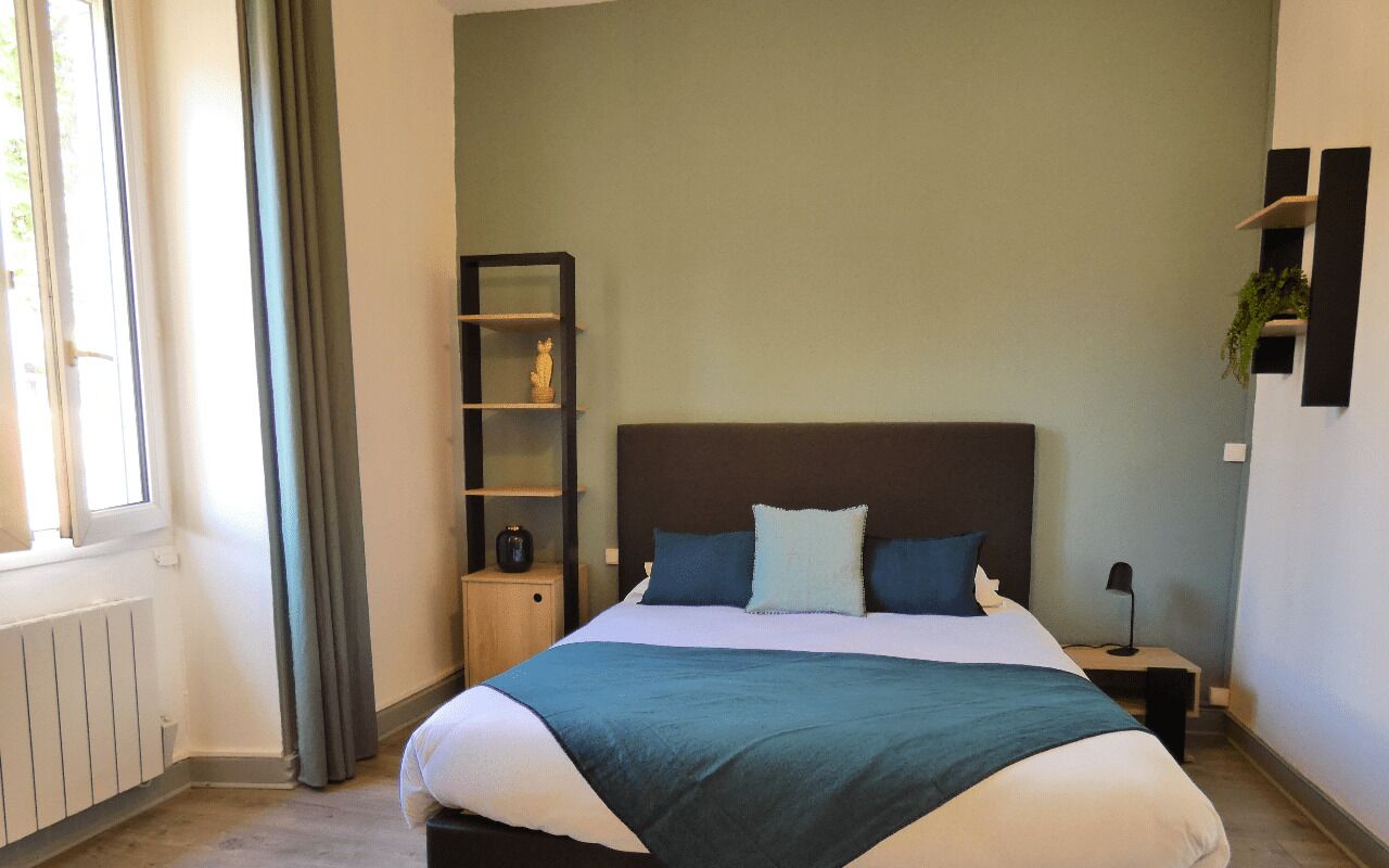 city apartment | premium bedding, select comfort beds, desk, soundproofing