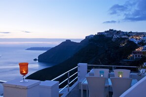 Luxury Villa, 3 Bedrooms, Sea View | Terrace/patio - 1809 Villa by Thireas (Santorini)