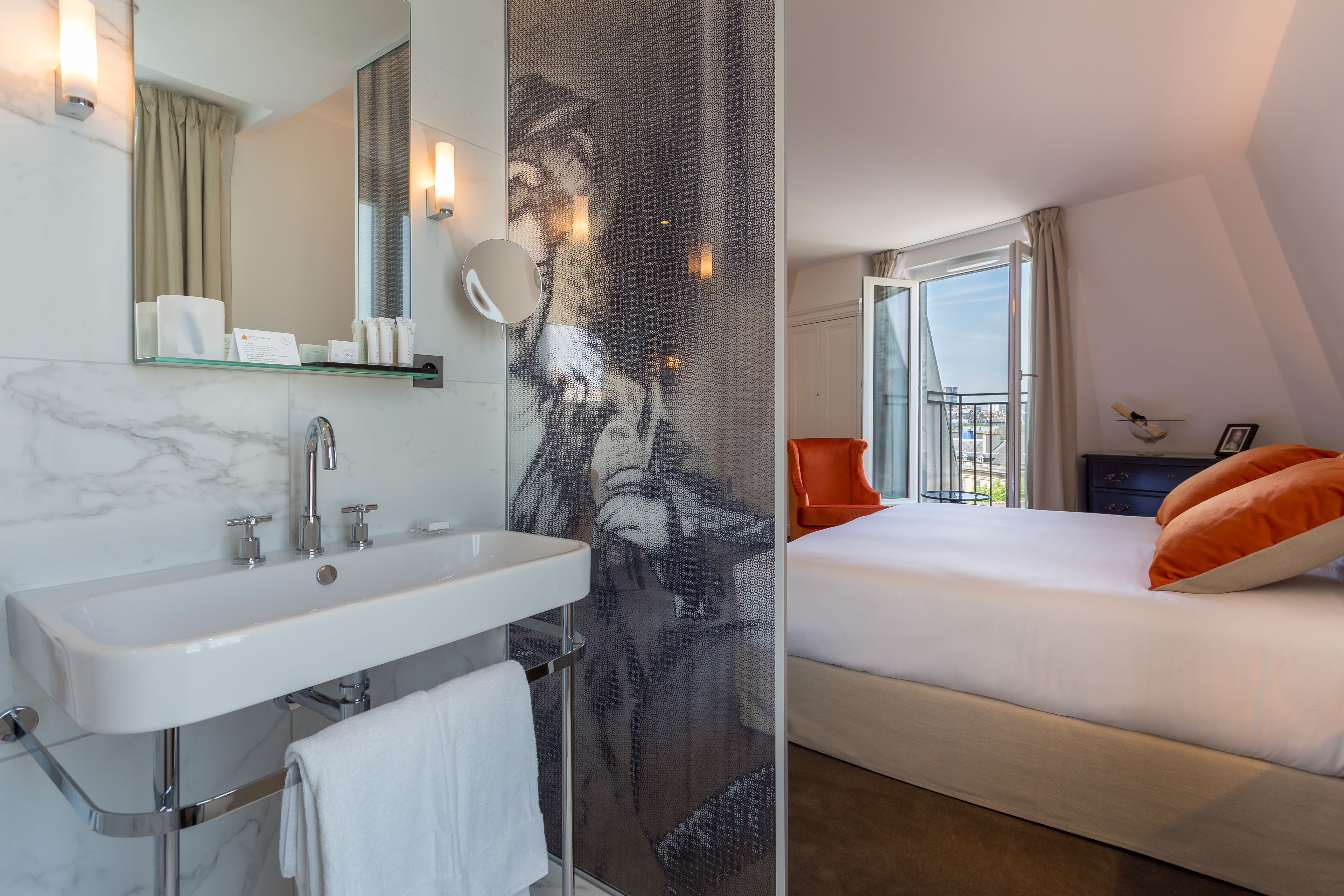 junior suite (royale), eiffel tower front view  | 1 bedroom, premium bedding, minibar, in-room safe