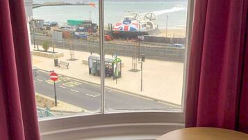 Premier Double Room, Sea View | Desk, iron/ironing board, bed sheets