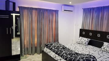 Premium bedding, down comforters, individually decorated