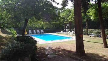 Außenpool, Liegestühle