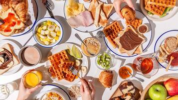 Daily buffet breakfast for a fee