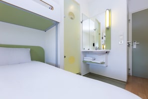 Shower, eco-friendly toiletries, hair dryer, towels