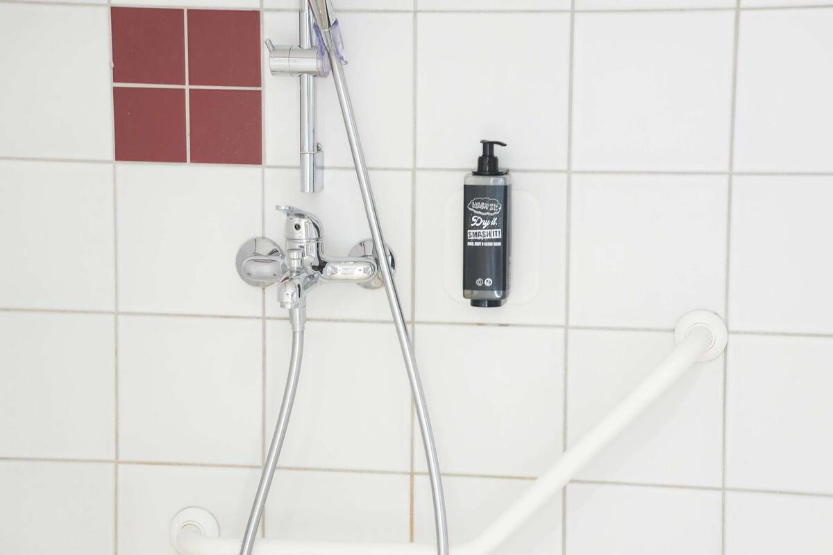 desk, blackout curtains, soundproofing, iron/ironing board