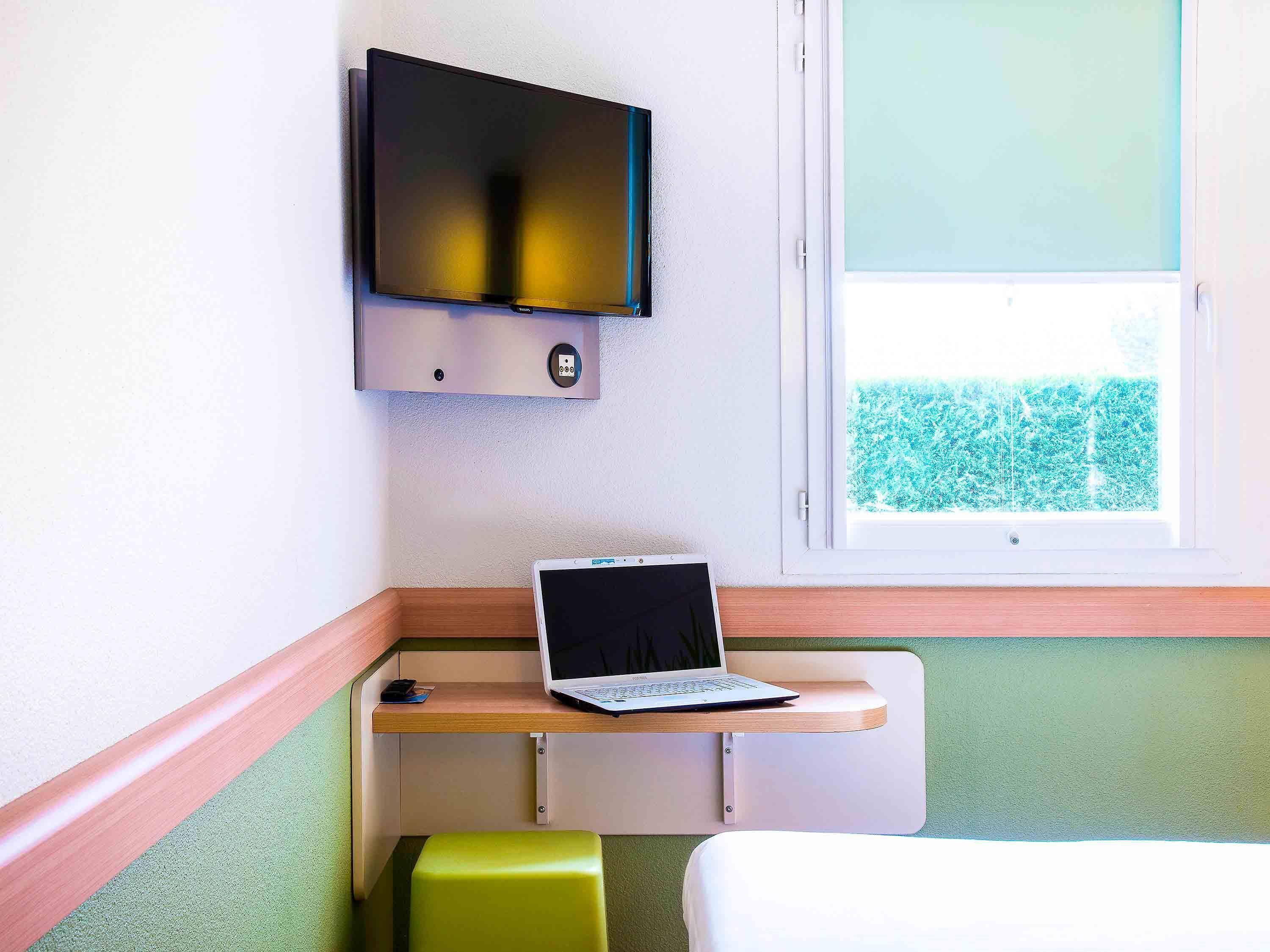 twin room, 2 single beds | desk, laptop workspace, blackout curtains, soundproofing