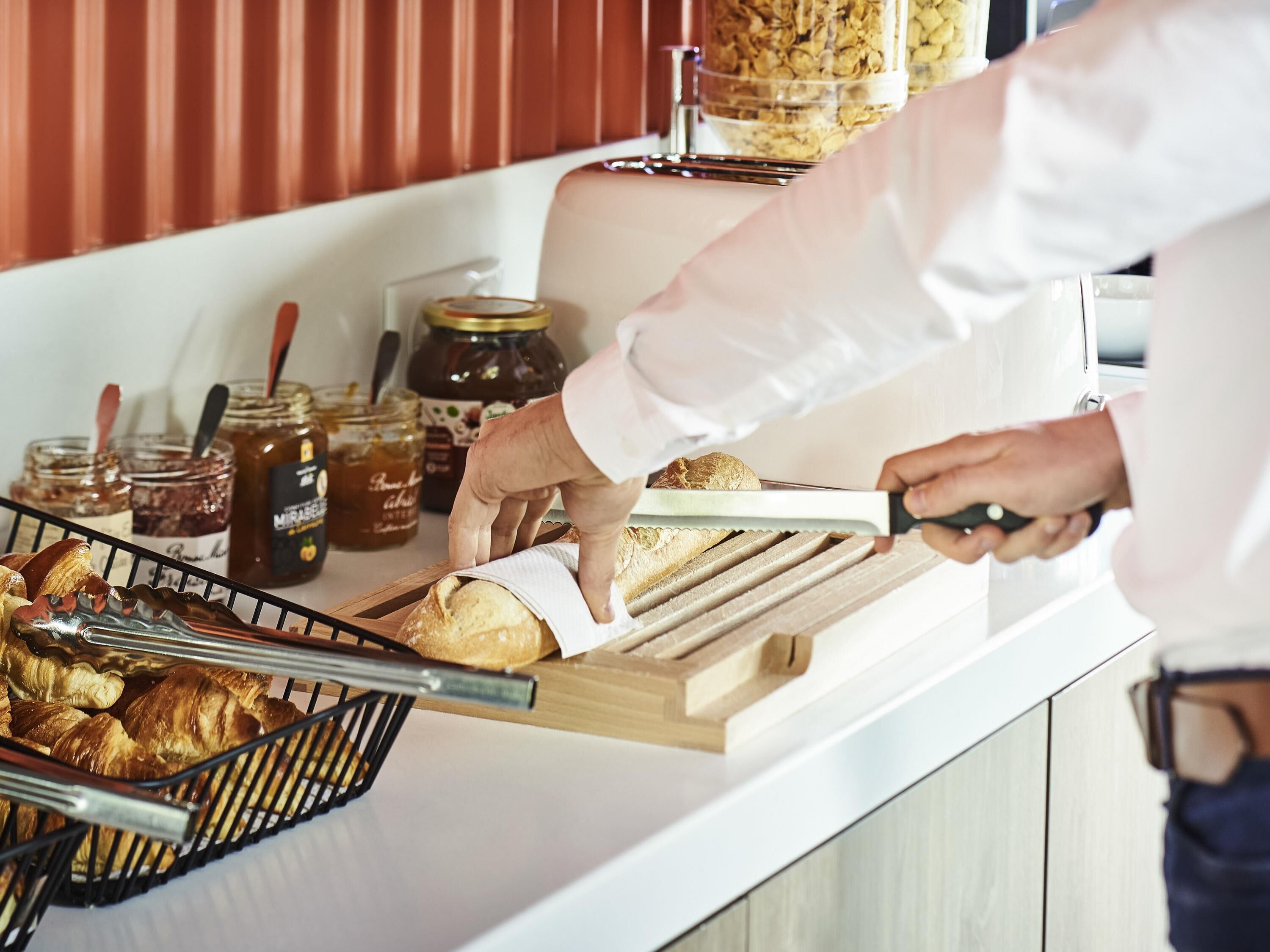 daily buffet breakfast (eur 8.90 per person)