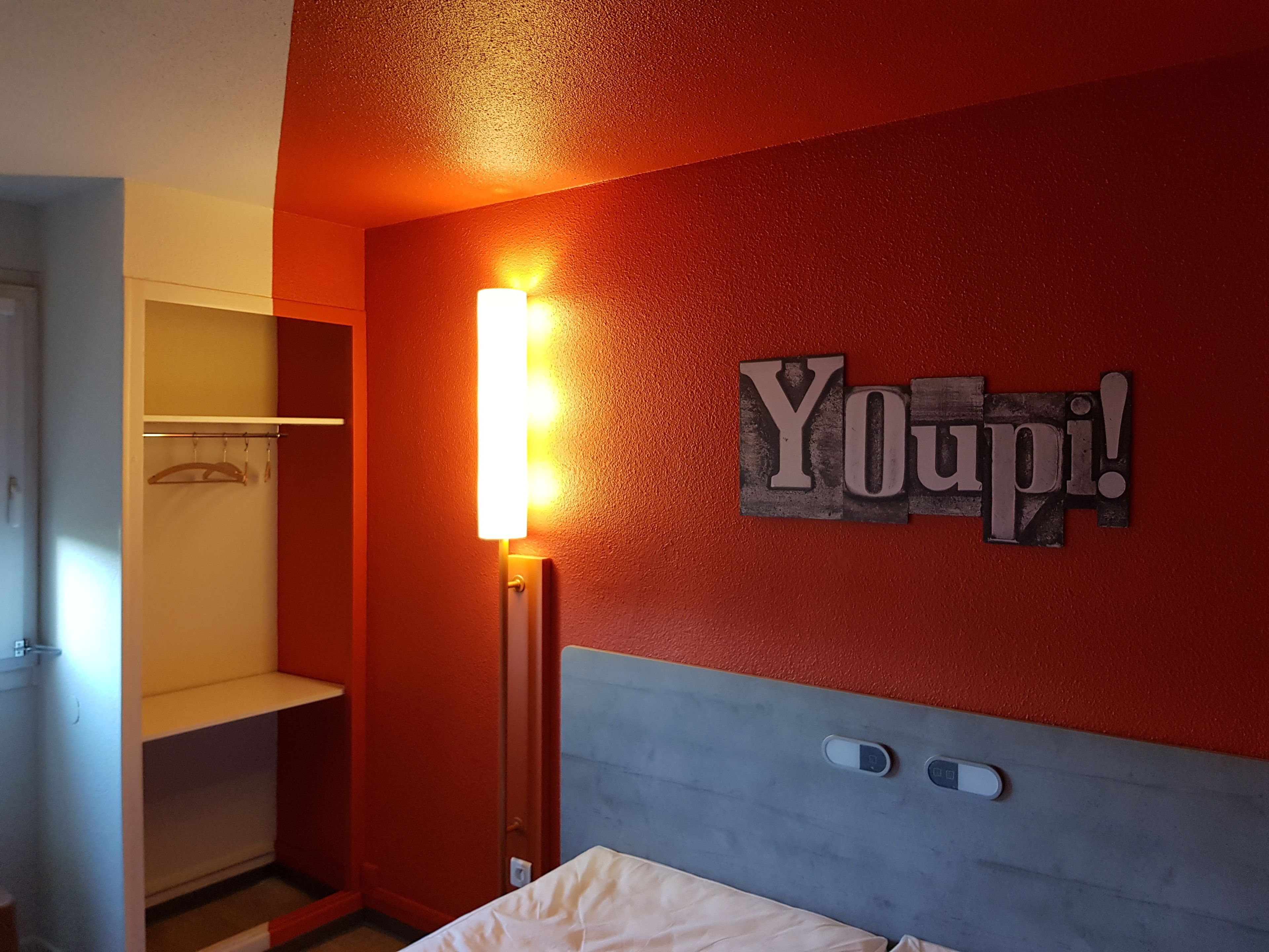 individually decorated, desk, laptop workspace, blackout curtains