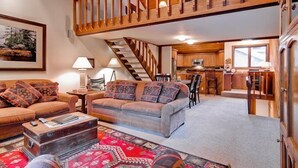Condo, 2 Bedrooms (Shuttle to Slopes) | Living room - Sunburst in Elkhorn by Alpine Lodging (Sun Valley)