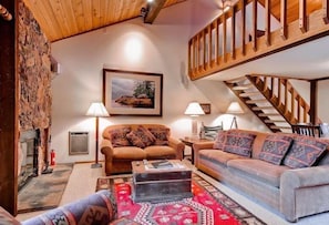 Condo, 2 Bedrooms (Shuttle to Slopes) | Living room - Sunburst in Elkhorn by Alpine Lodging (Sun Valley)