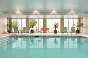Indoor pool, open 9:00 AM to 11 PM, sun loungers