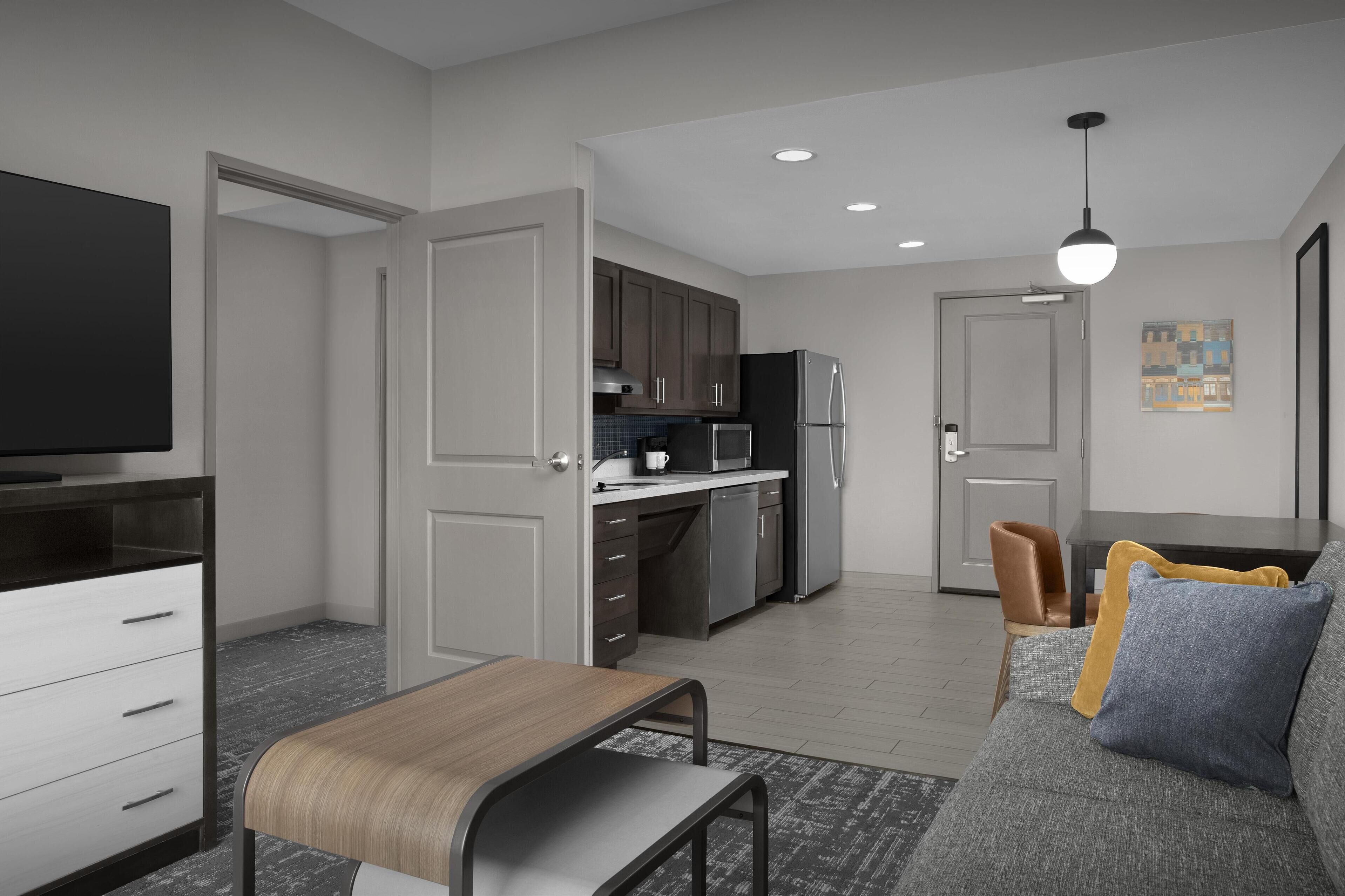 Suite, 2 Queen Beds, Accessible, Bathtub | In-room safe, blackout drapes, iron/ironing board, travel crib