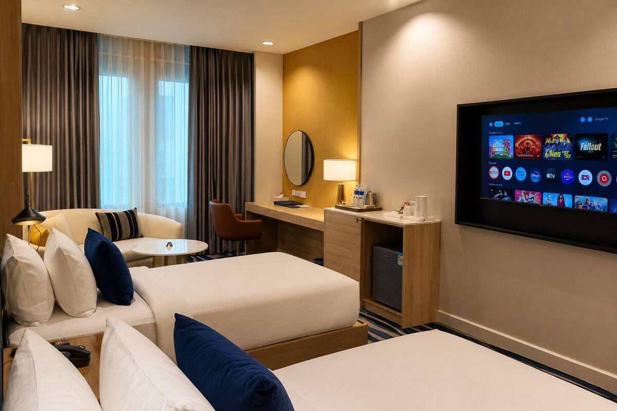  Executive Premium Twin | 客房內保險箱、書桌、免費無線上網、床單