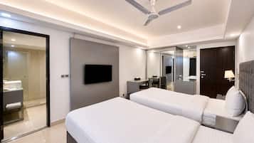 Deluxe-Zweibettzimmer, 1 Schlafzimmer, Stadtblick | Hochwertige Bettwaren, Daunenbettdecken, Minibar, Zimmersafe