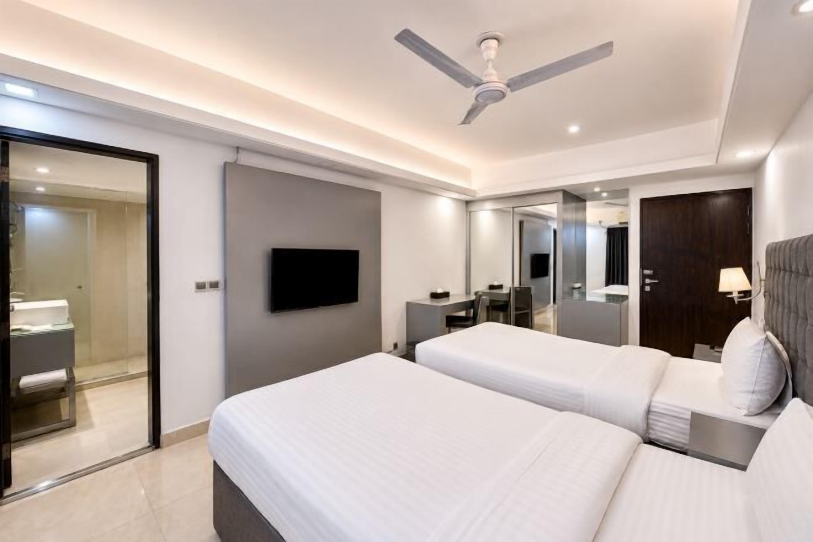 Literie de qualité supérieure, couette en duvet d'oie, minibar