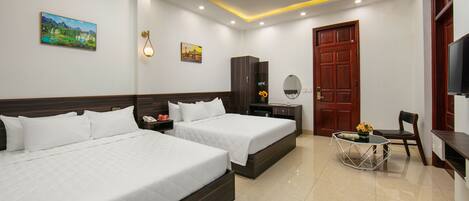 尊尚四人房 | 1 間睡房、高級寢具、羽絨被、記憶棉床墊