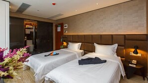 Blackout curtains, rollaway beds, free WiFi - Fu Qian Ming Tai Service Apartment (Guangzhou)