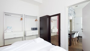 Deluxe Apartment, 2 Bedrooms | 1 bedroom, in-room safe, blackout drapes, soundproofing - MH Apartments River Prague (Prague)