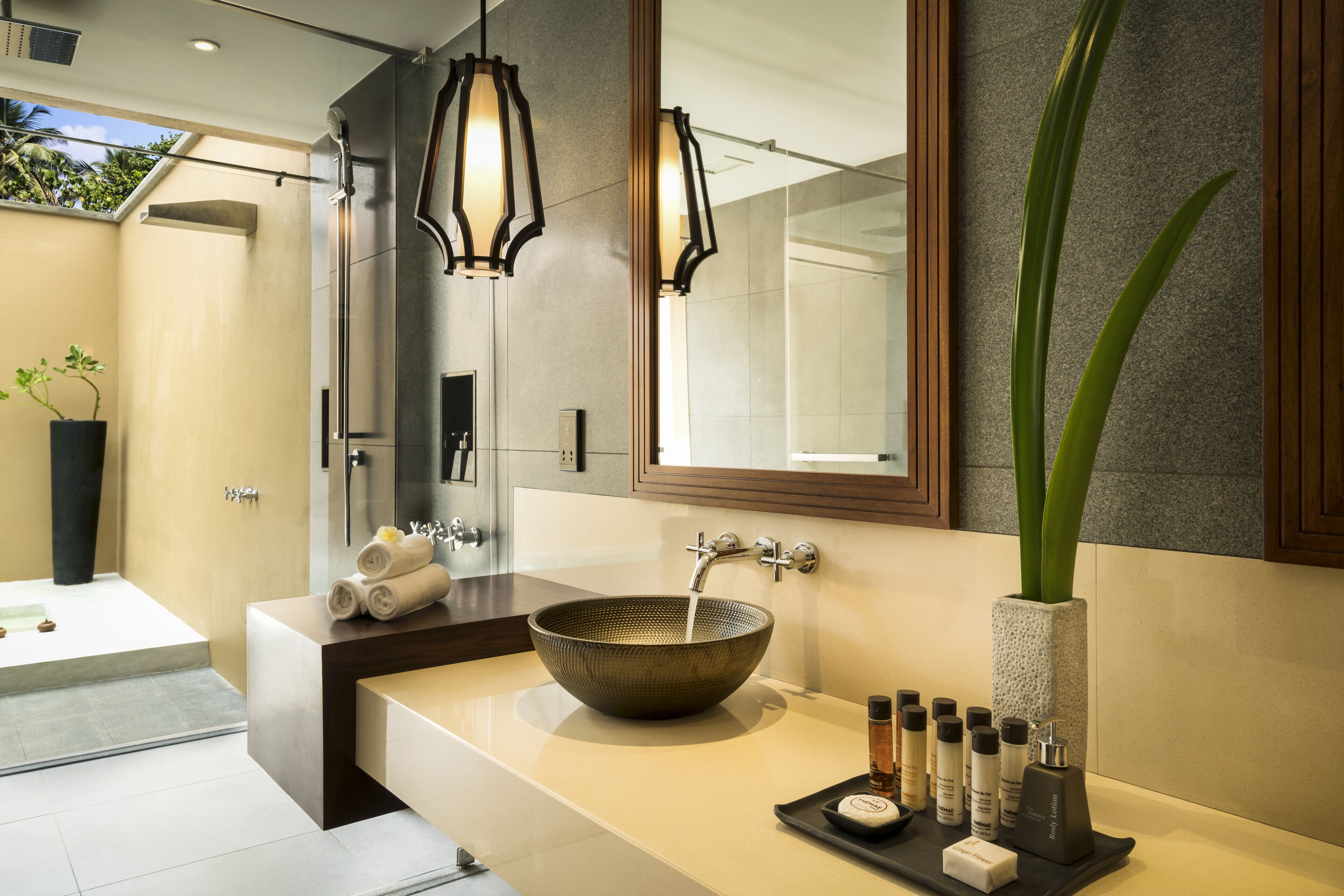 one bedroom pool villa | bathroom | separate bathtub and shower, free toiletries, bathrobes, slippers