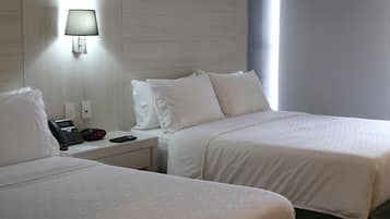 Desk, iron/ironing board, free WiFi, alarm clocks