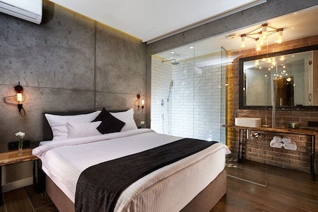 Luxury Apartment, 1 King Bed with Sofa bed | 1 bedroom, Egyptian cotton sheets, premium bedding, memory foam beds