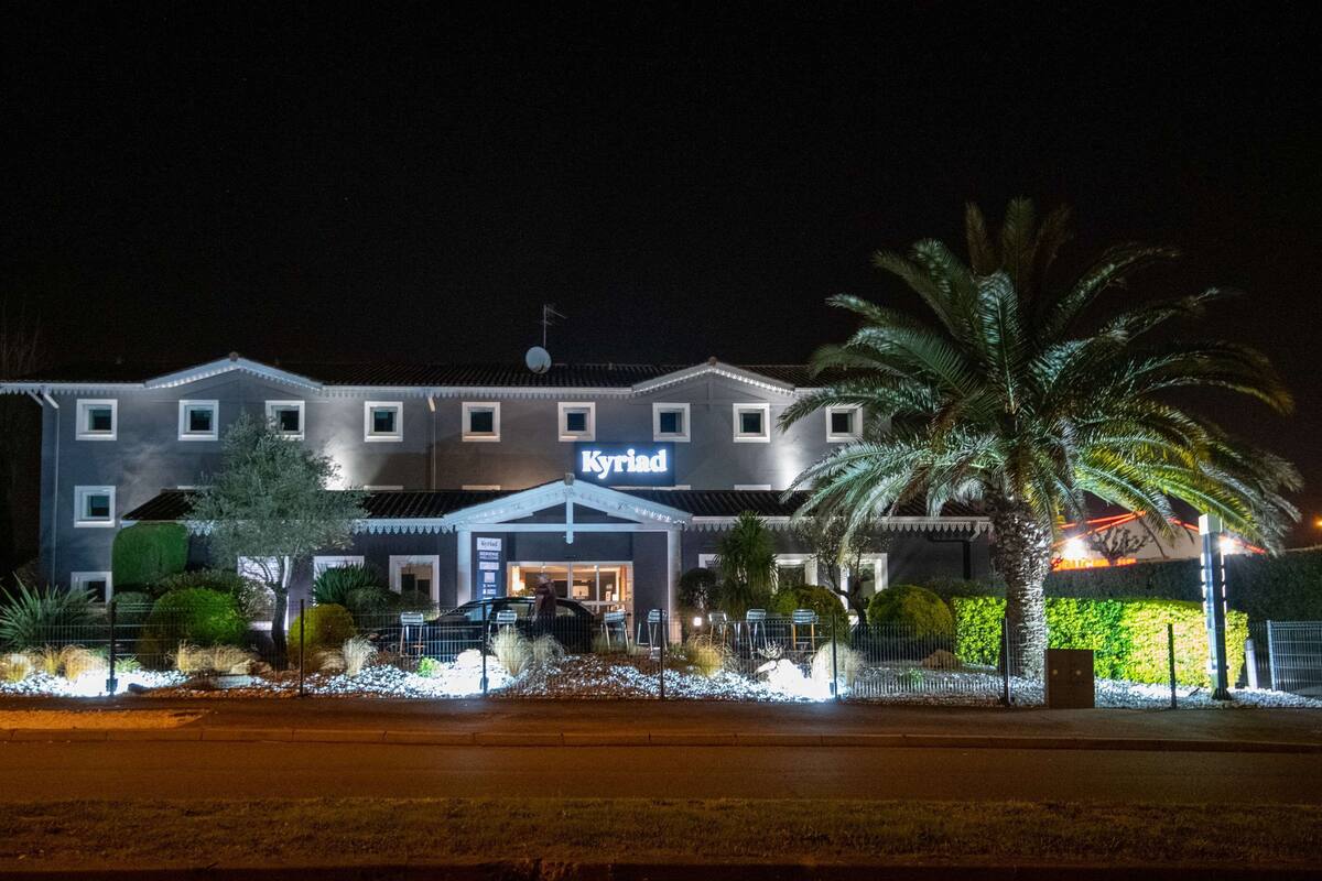 front of property – evening/night