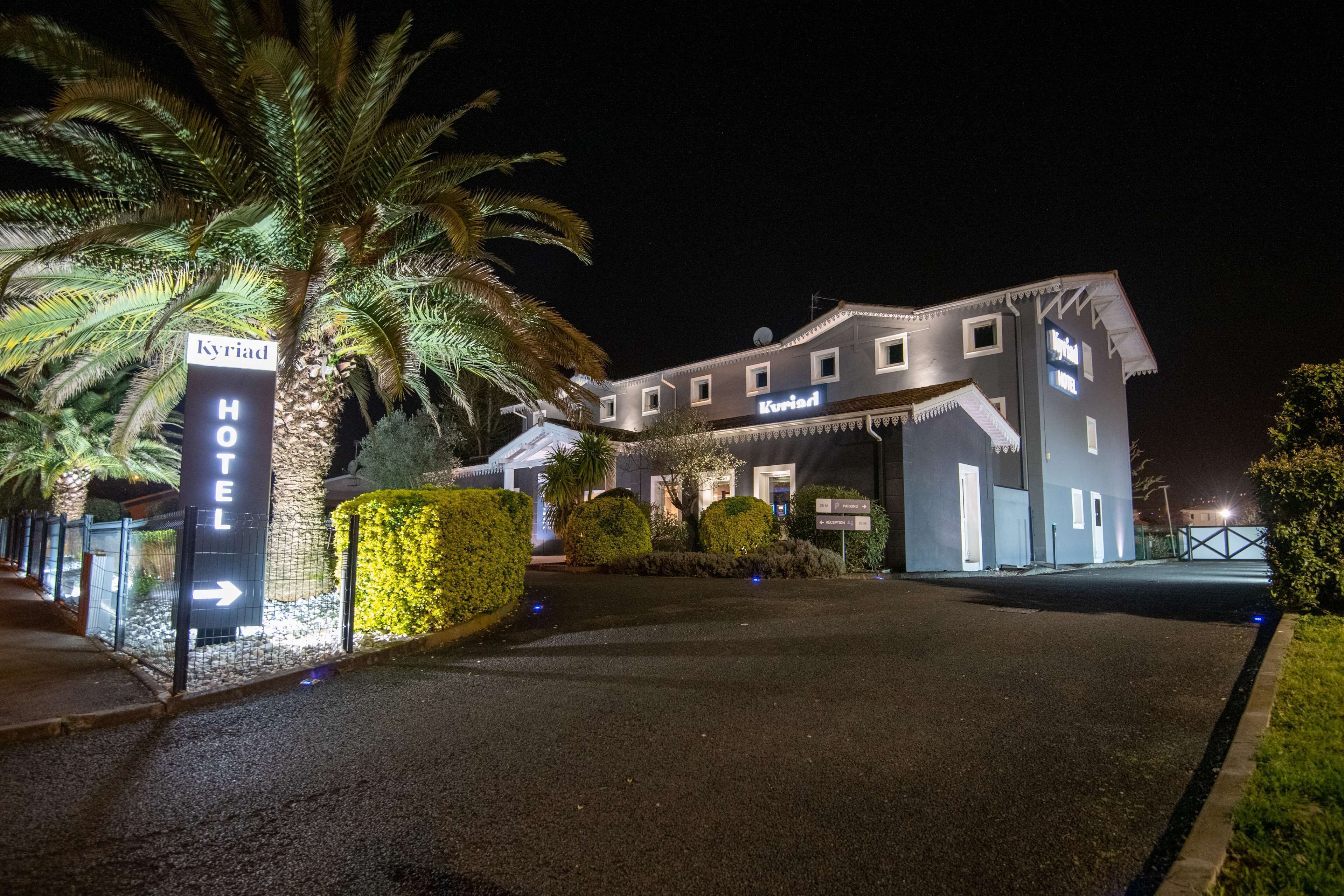 front of property – evening/night