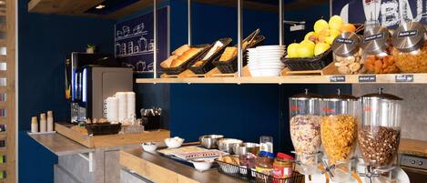 Daily buffet breakfast (EUR 9 per person)
