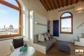 Apartment, 1 Schlafzimmer, Terrasse (Location: Via Ghibellina 51) | Wohnbereich