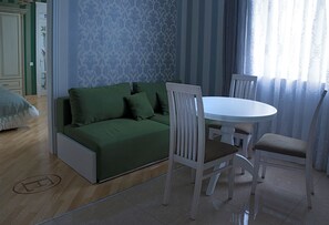 Suite, Kitchen | Premium bedding, minibar, in-room safe, desk - Fontush Boutique Hotel (Ivano-Frankivsk)