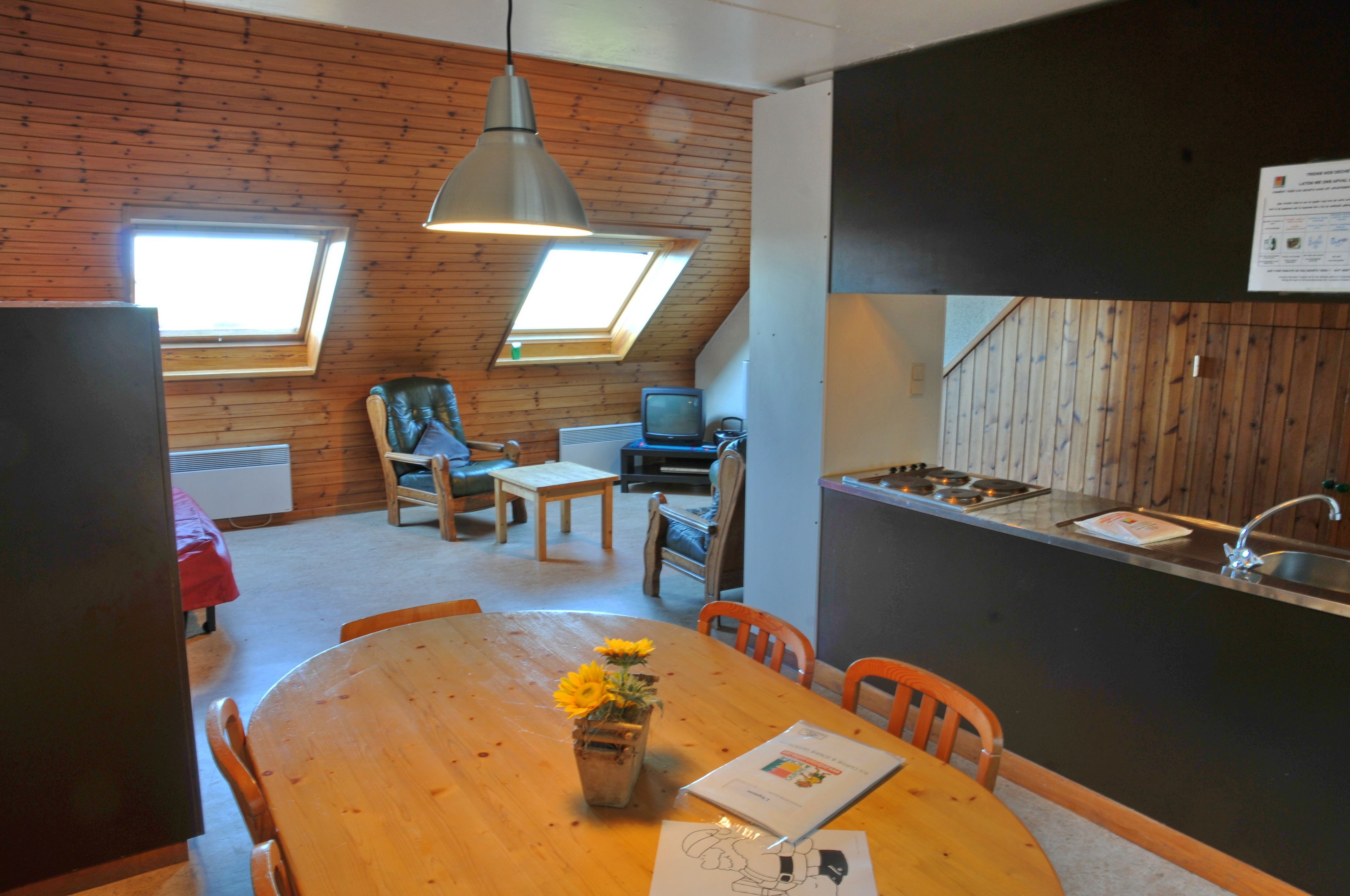 Klassieke bungalow, 1 slaapkamer | Woonkamer | Televisie