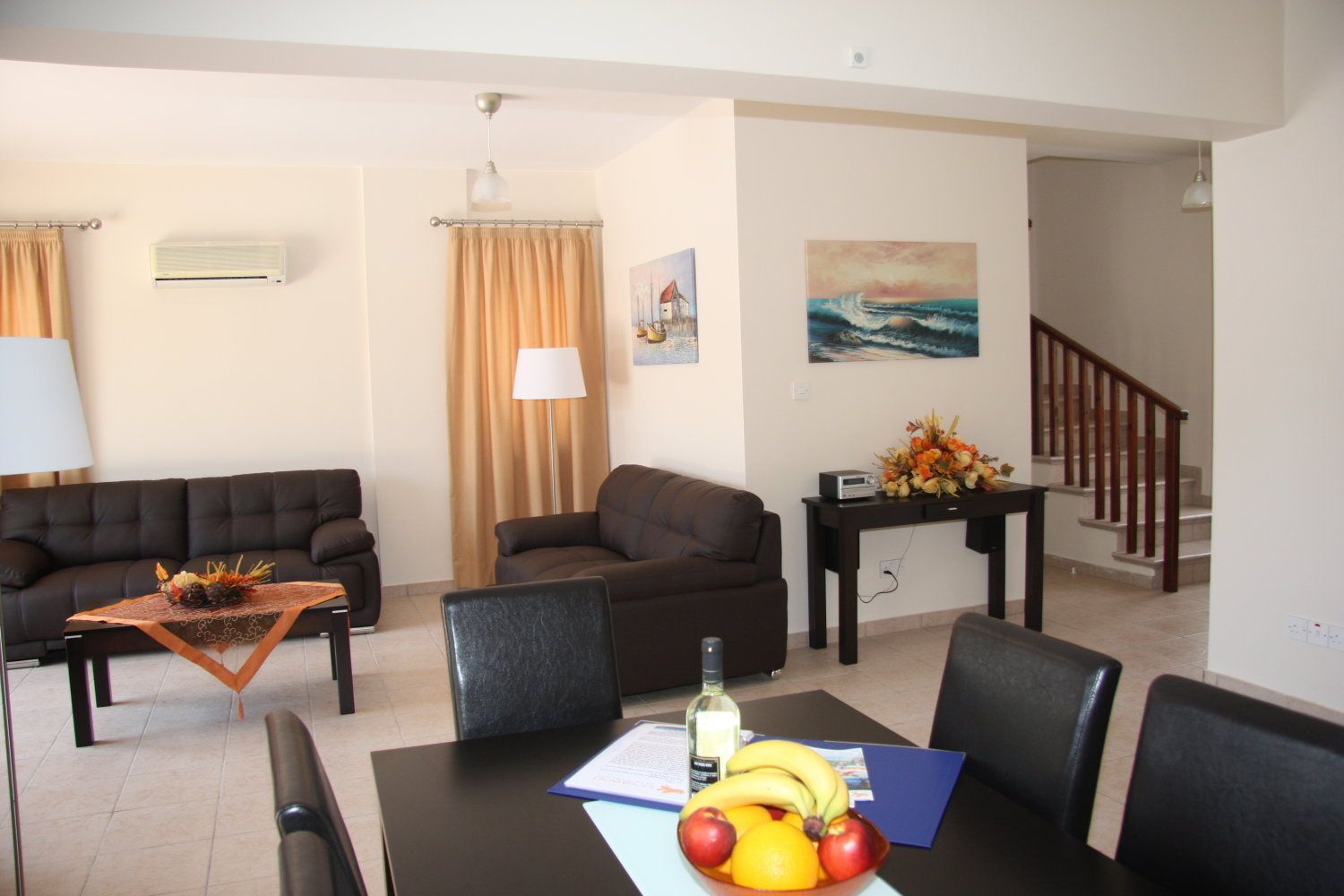 Exclusive Villa, 3 Bedrooms, Private Pool | Living area | 32-inch flat-screen TV with satellite channels, TV, fireplace
