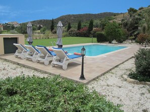 Villa, 3 slaapkamers, privézwembad, tuin | Terras