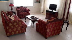 Premium Villa, 3 Bedrooms | Living room | Flat-screen TV - The Kimberly Beach Villa (Duncans)