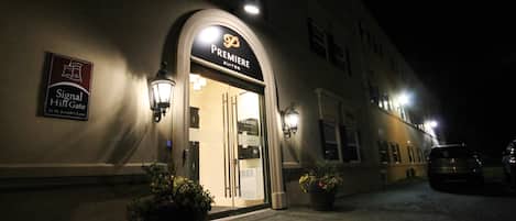 Front of property – evening/night