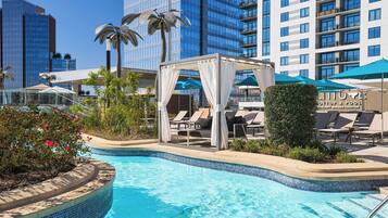 2 outdoor pools, open 6:00 AM to 10:00 PM, cabanas (surcharge)