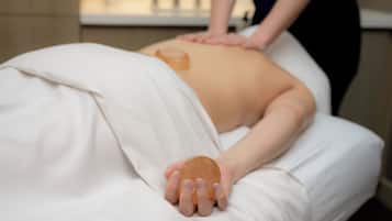 Couples treatment rooms, hot tub, body treatments, deep-tissue massages