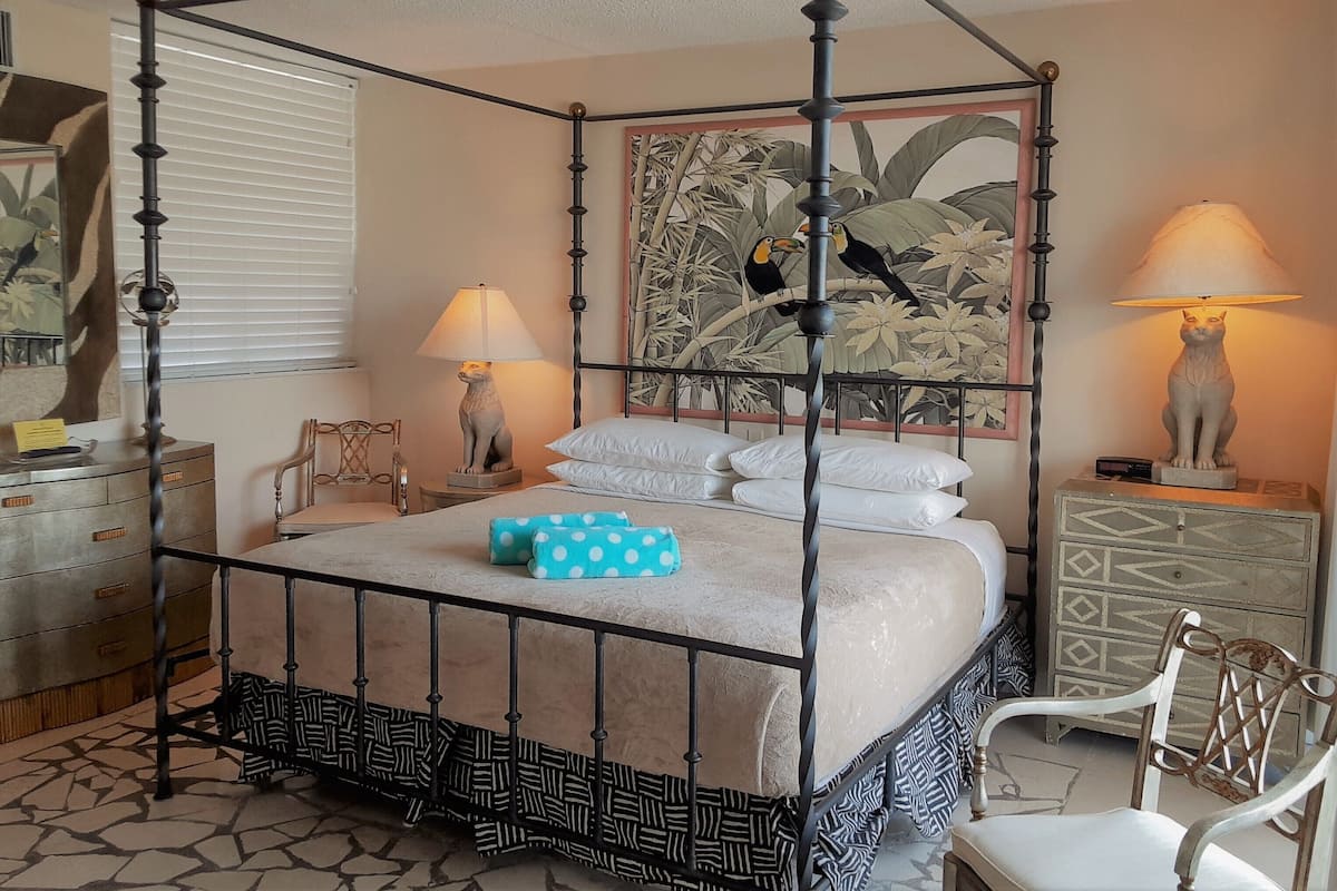 1 habitación y ropa de cama de alta calidad