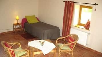 Suite, privébadkamer, uitzicht op tuin (2 Chambres)