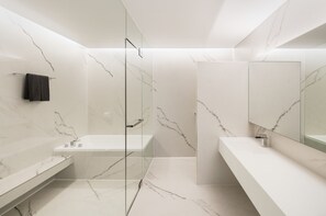 Combinazione doccia/vasca, vasca da bagno a immersione totale