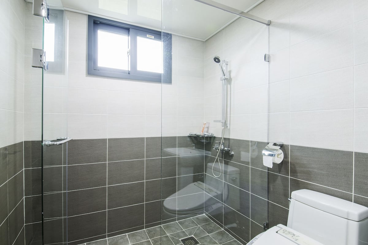 sky ocean | bathroom | shower, free toiletries, hair dryer, slippers