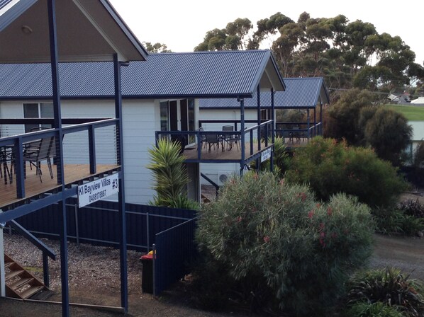 Front of property - evening/night - Kangaroo Island Bayview Villas (Kingscote)