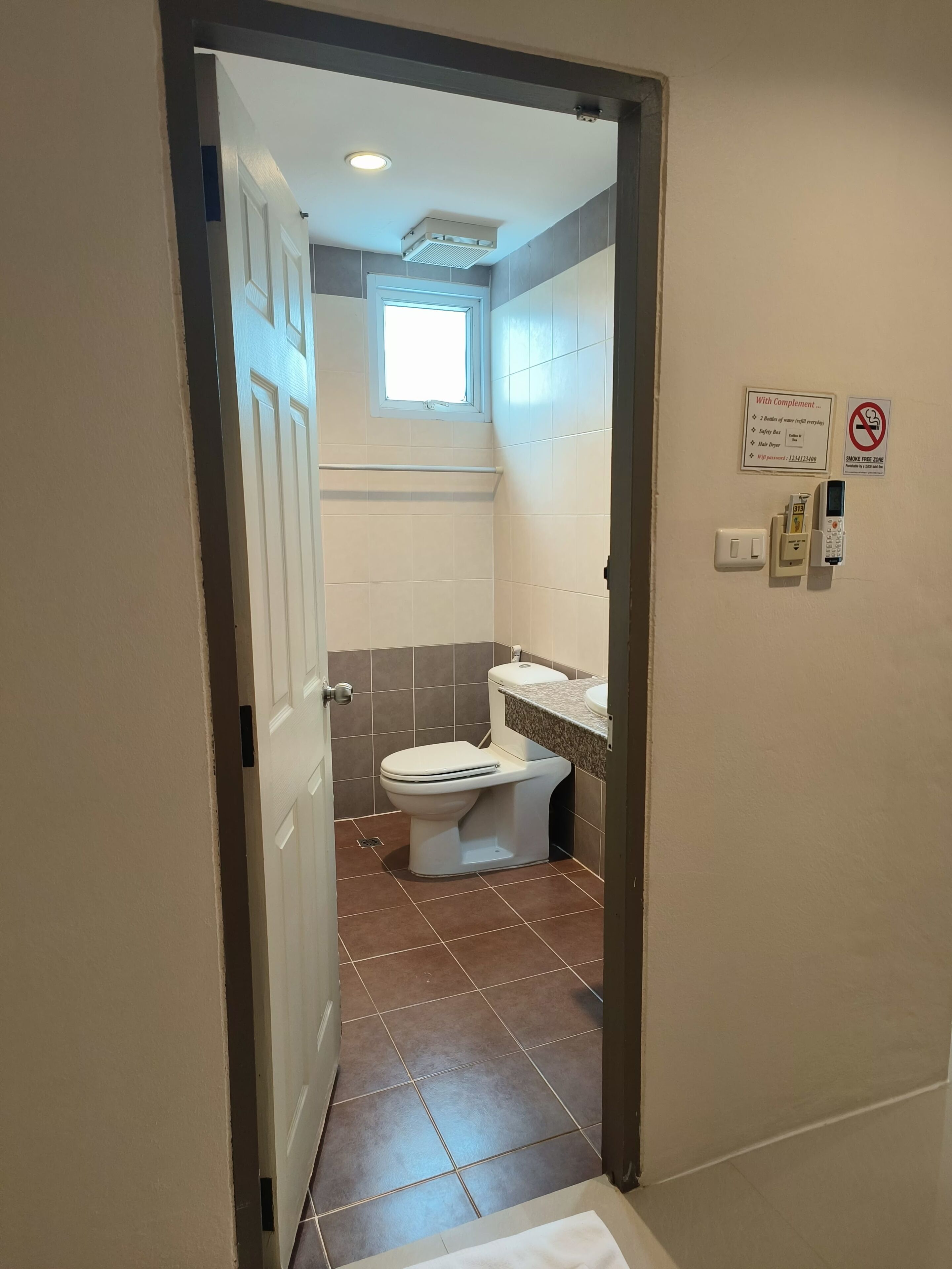 free toiletries, hair dryer, towels, soap