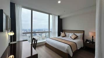 Studio, 1 Tempat Tidur King | Seprai premium, brankas, dan didekorasi berbeda-beda