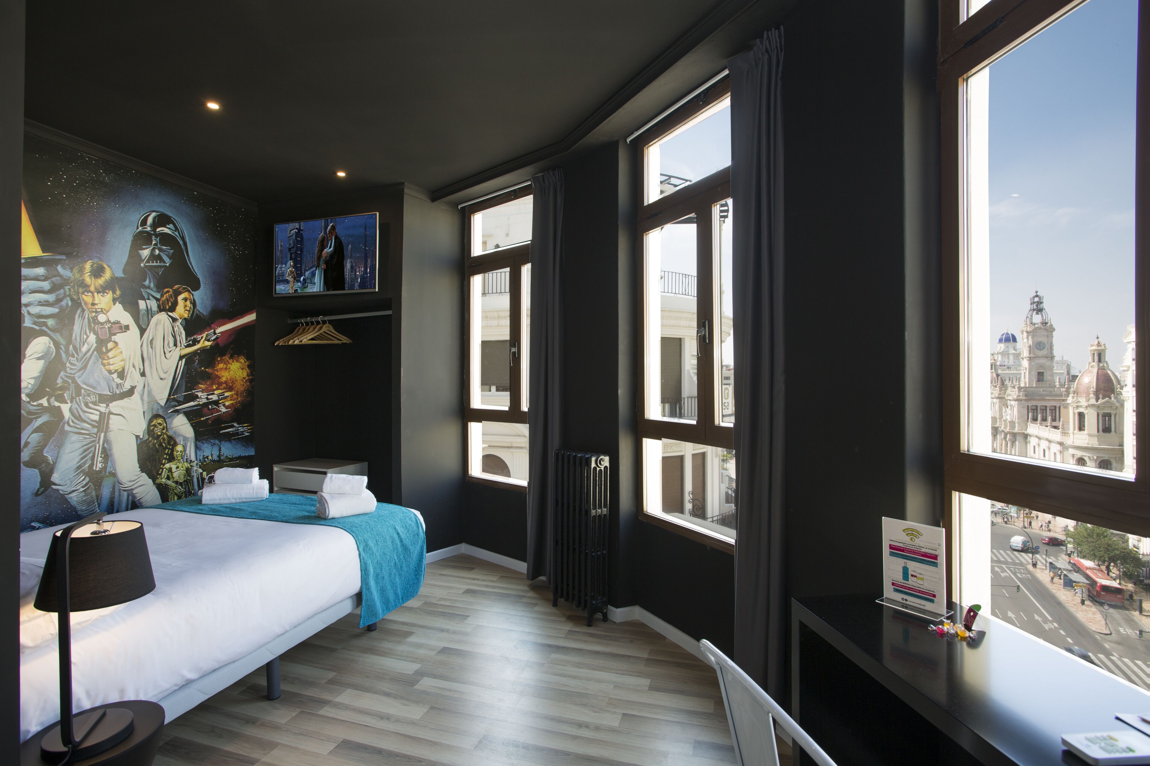 premium bedding, individually decorated, blackout curtains