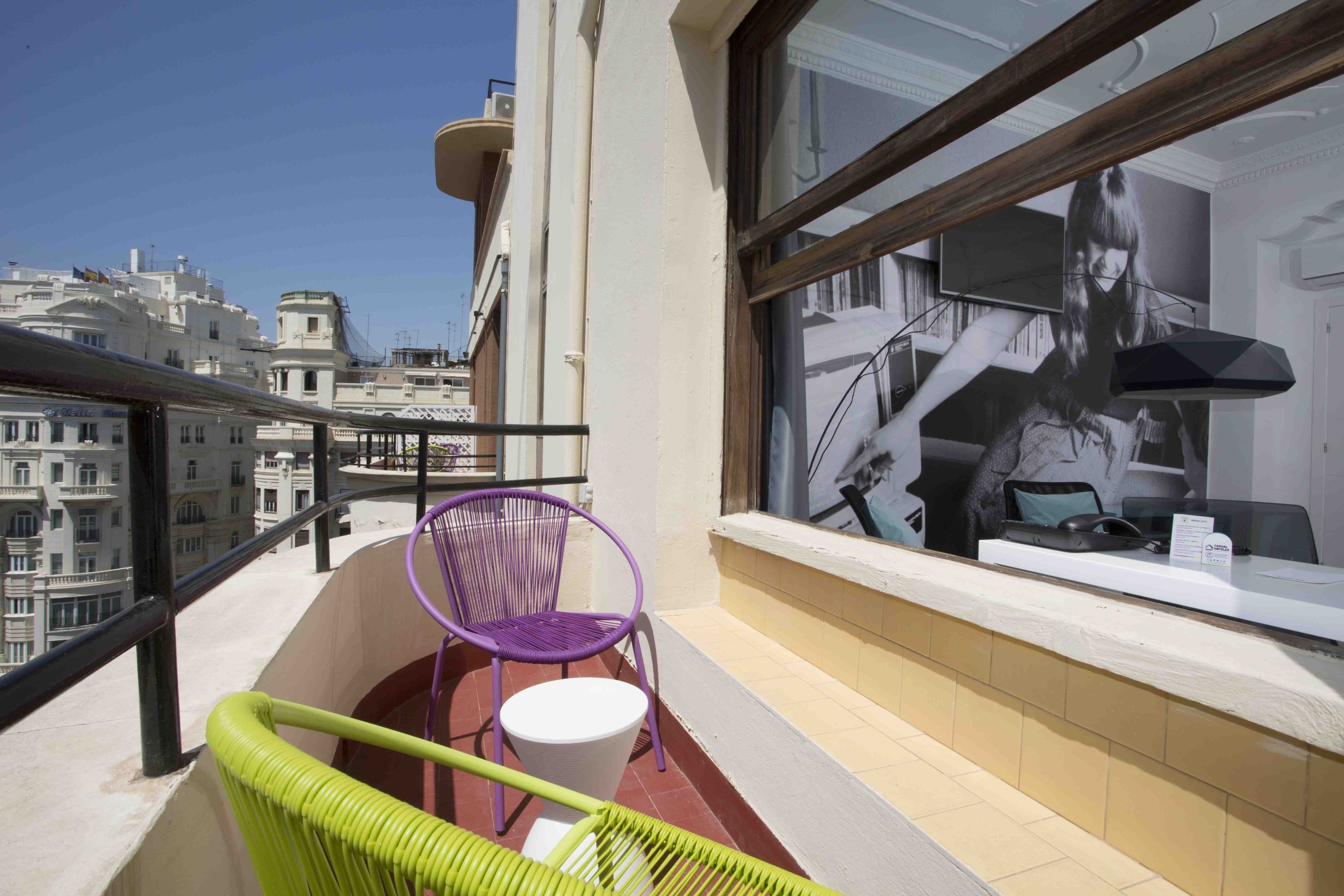 double room, 2 single beds, balcony, city view | balcony