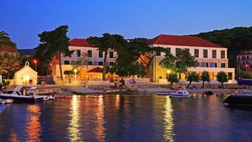 Front of property – evening/night