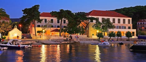 Front of property – evening/night