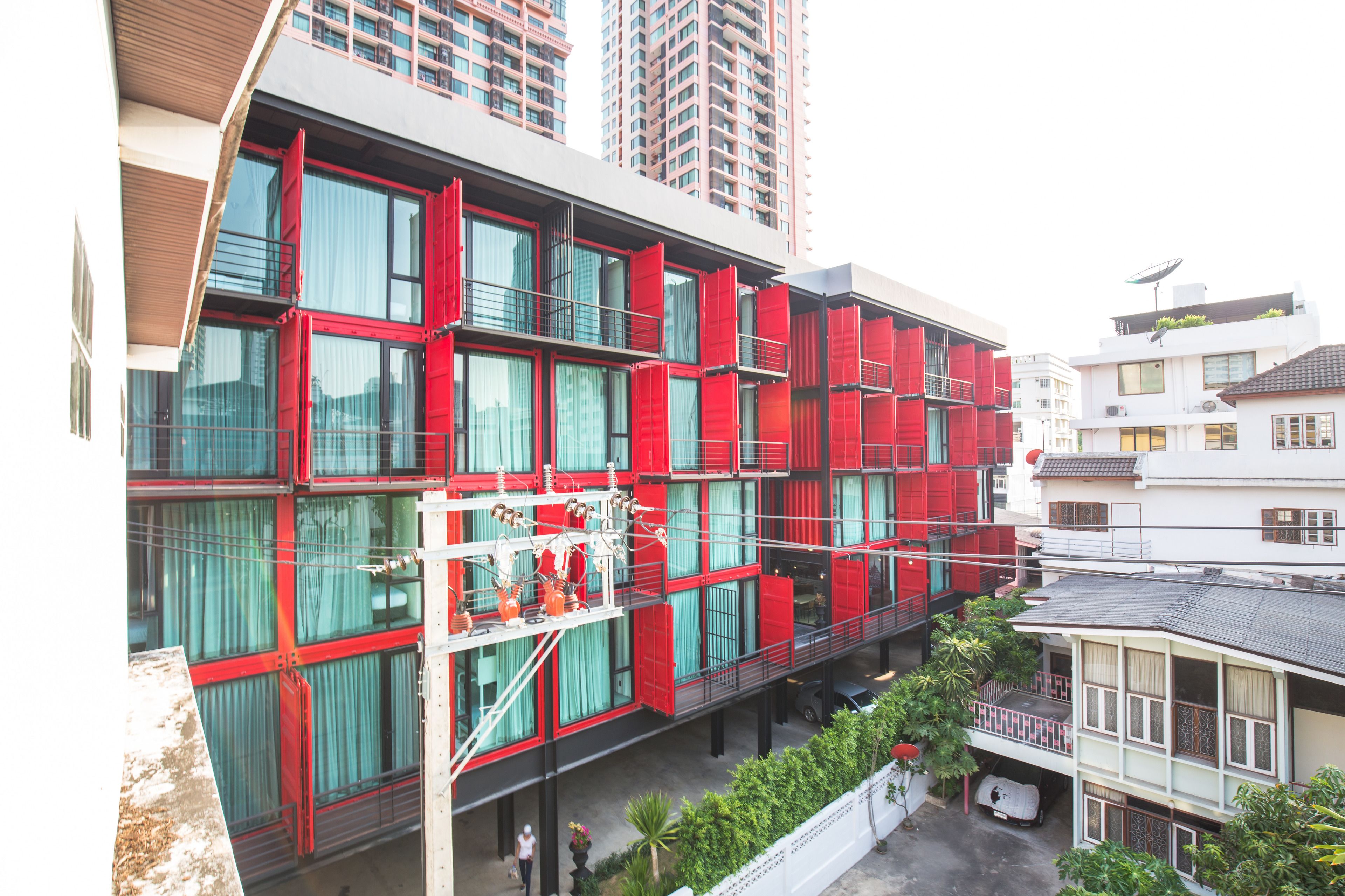 Voorkant van accommodatie